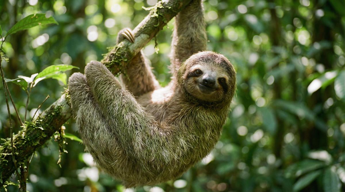 明星树懒视频 - 热带雨林慢生活视频